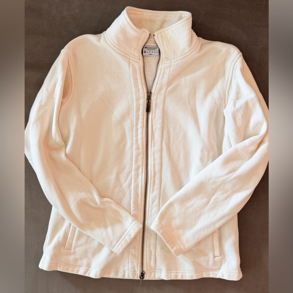 Columbia Cream Zip-Up Jacket